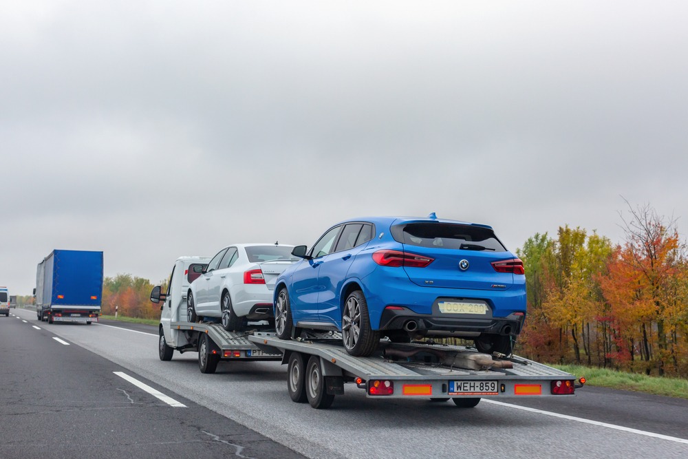 Car Transport With Goods