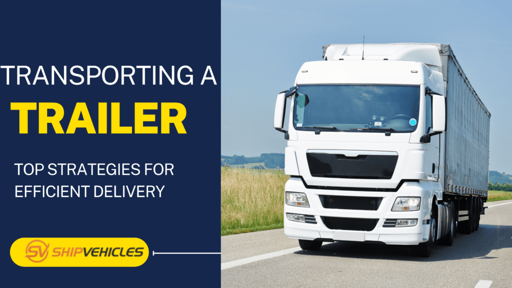 Transporting A Trailer Top Strategies for Efficient Delivery